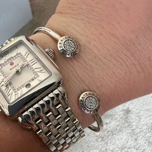 Pandora Logo Pavé Open Bangle
